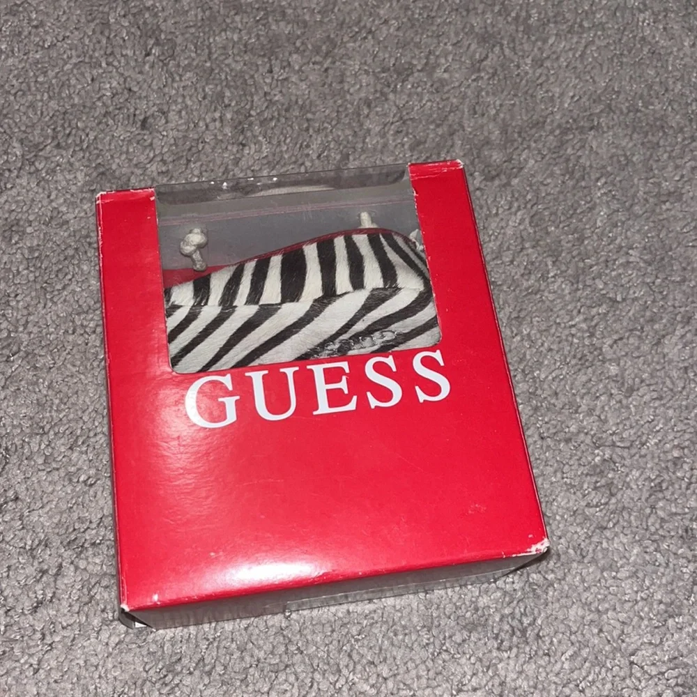 Guess Zebra Infant Baby Shoes Ballerina new Girls Size 1, 6 Weeks - 3 Months